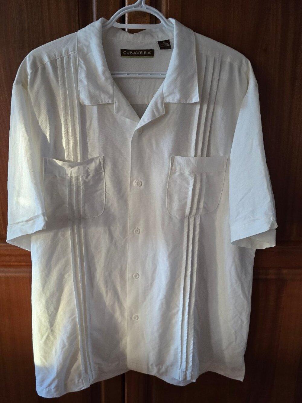 CUBAVERA white traditional Cuba style button up shortsleeve men